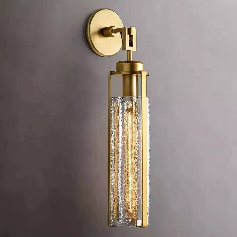 Arpege Glass Shade Cylinder Sconce
