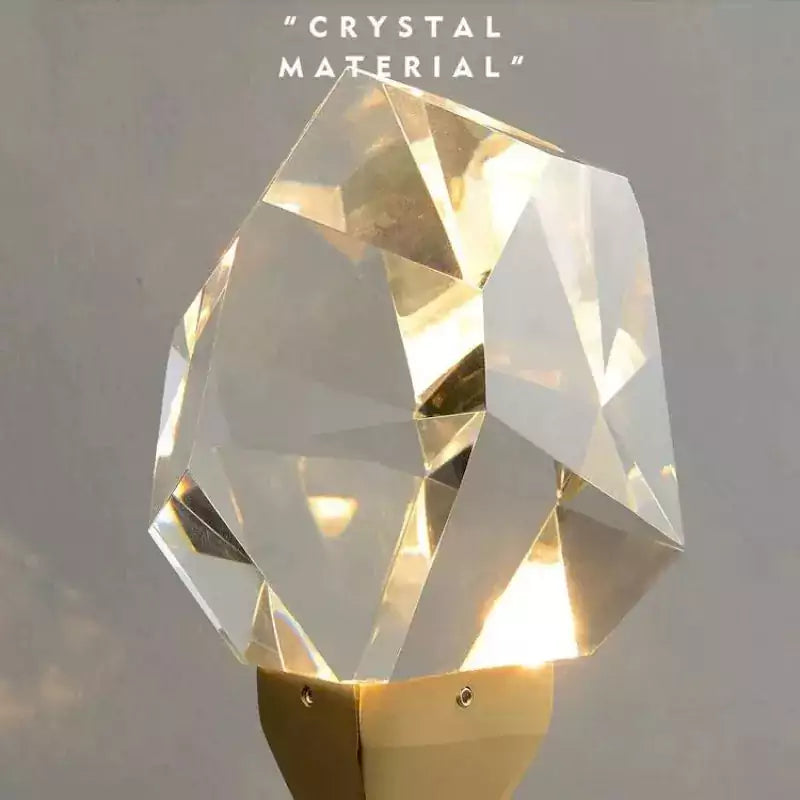 Avondale Faceted Crystal Prisms Wall Sconce - Rod