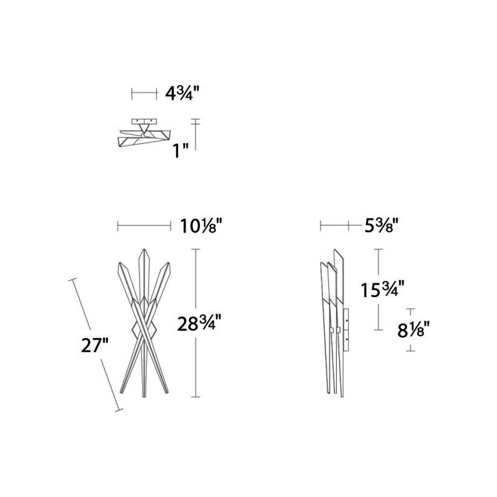 Axel 3-Light Wall Light