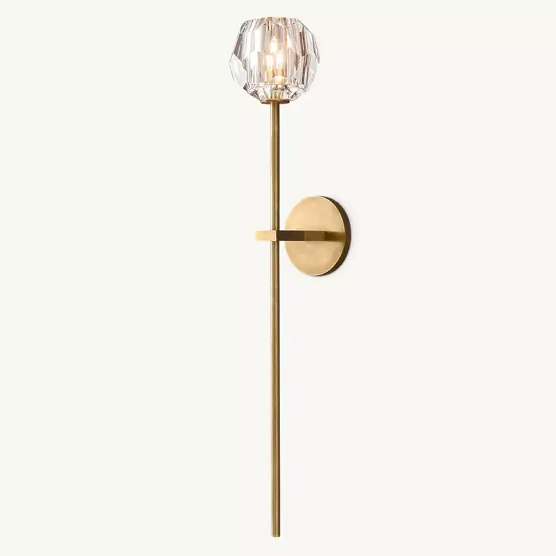 Boule Crystal Clear Glass Grand Wall Sconce