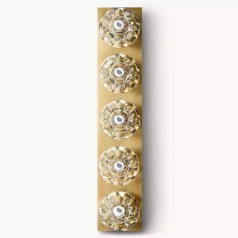 Boule Crystal Clear Glass Linear Grand Wall Sconce