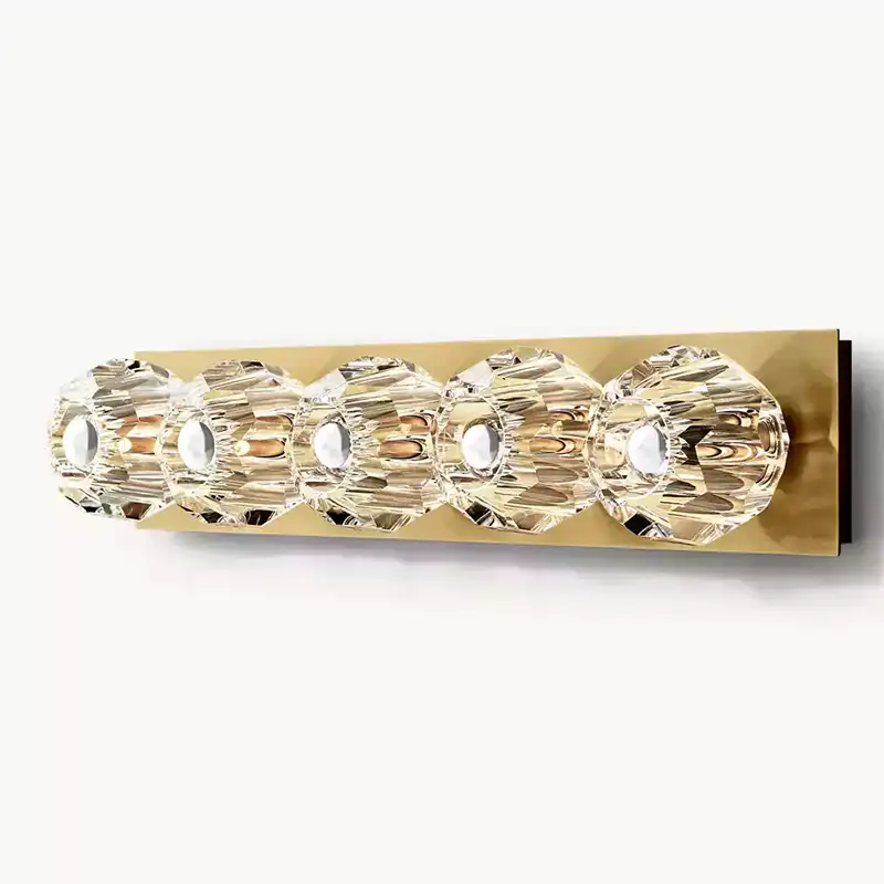 Boule Crystal Clear Glass Linear Grand Wall Sconce