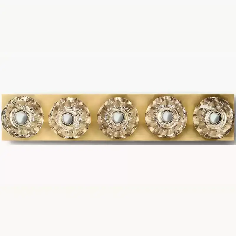 Boule Crystal Clear Glass Linear Grand Wall Sconce
