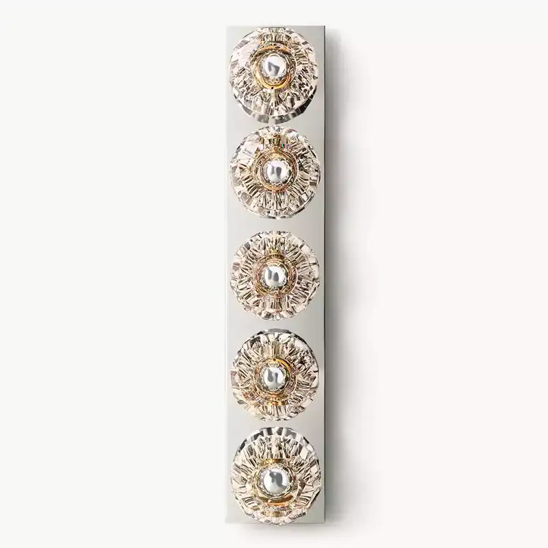 Boule Crystal Clear Glass Linear Grand Wall Sconce