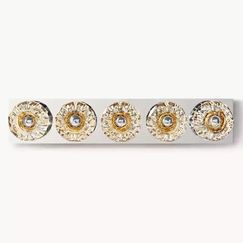 Boule Crystal Clear Glass Linear Grand Wall Sconce