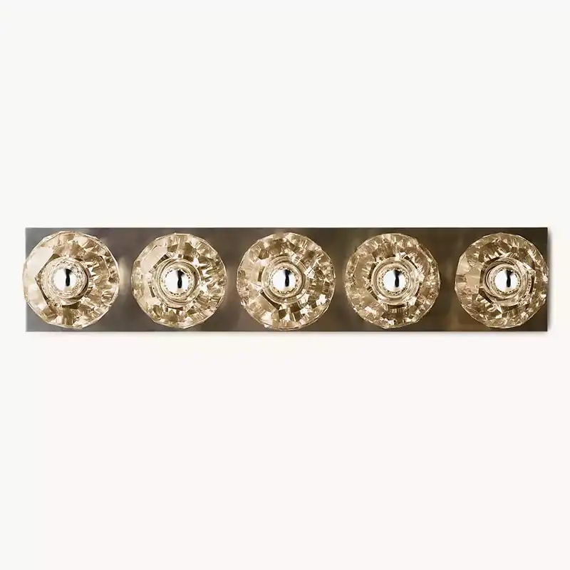 Boule Crystal Clear Glass Linear Grand Wall Sconce