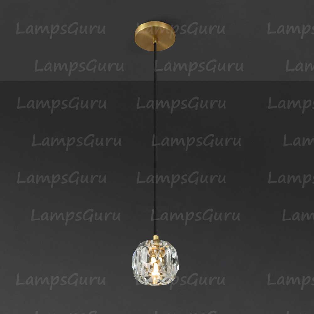LG Boulla Clear Glass Cord Pendant