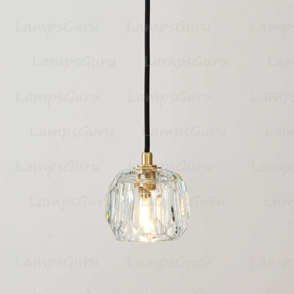 LG Boulla Clear Glass Cord Pendant