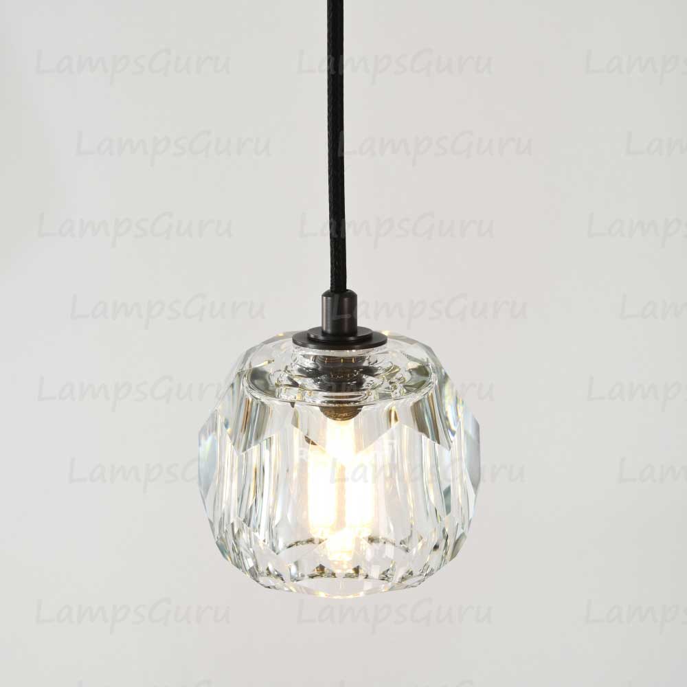 LG Boulla Clear Glass Cord Pendant