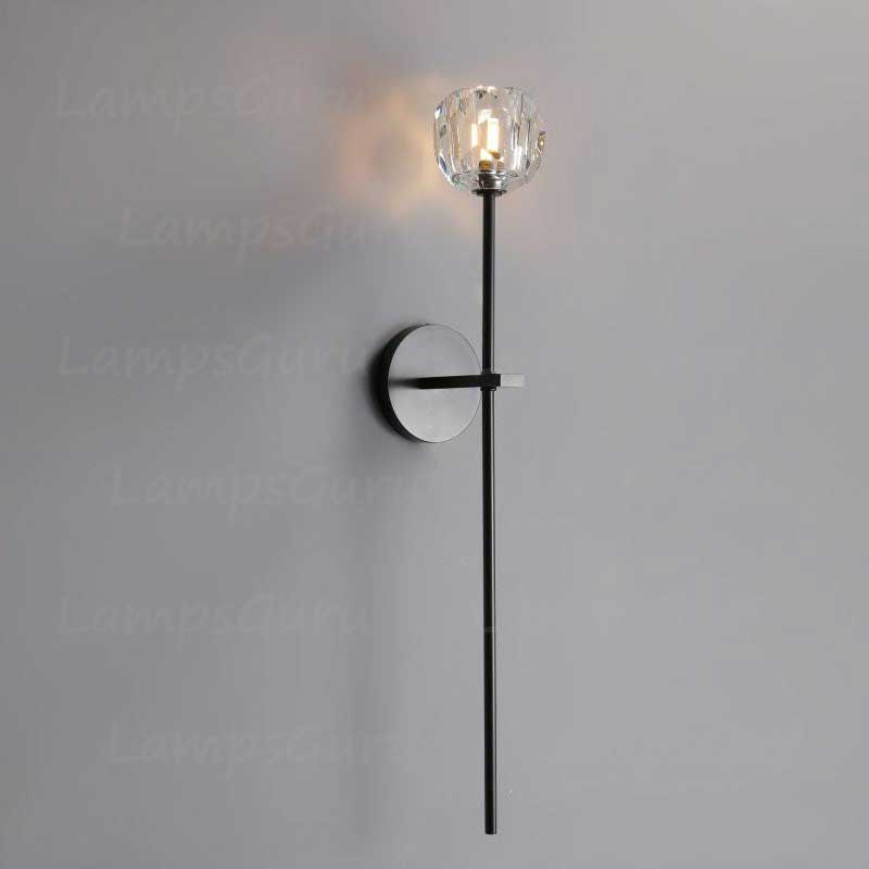 LG Boulla Crystal Clear Glass Grand Wall Sconce