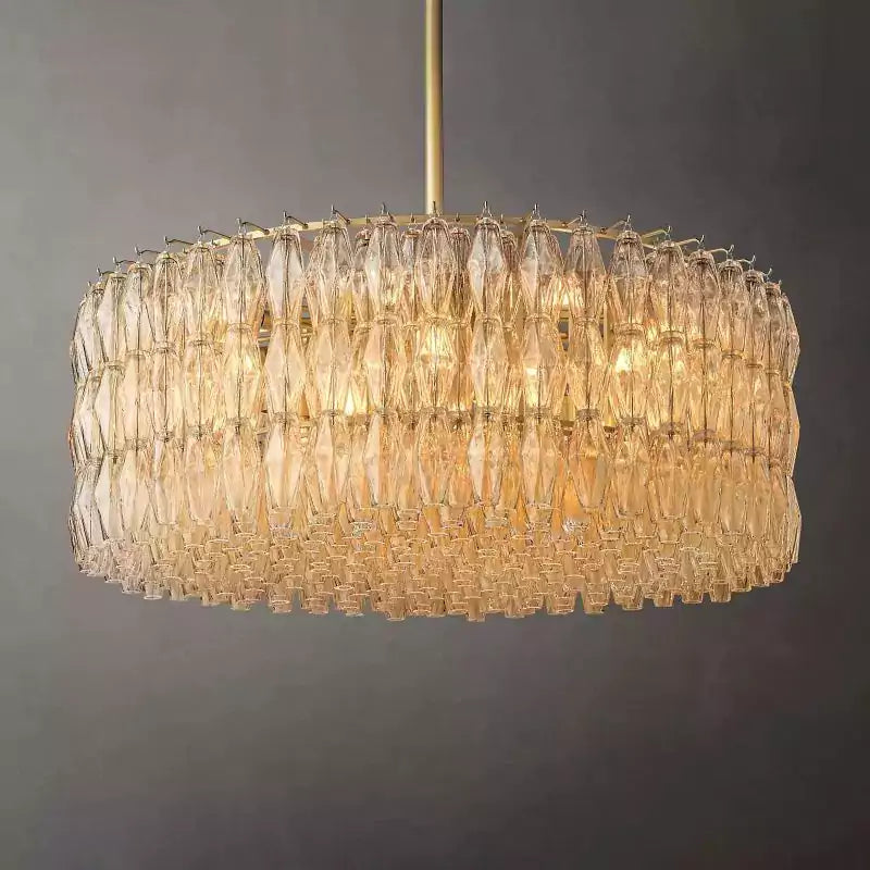 Chiaray Clear Glass Round Chandelier 47"