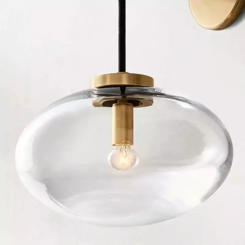 Cabrettey Clear Glass Wall Sconce