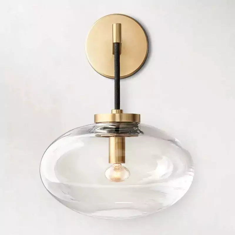 Cabrettey Clear Glass Wall Sconce