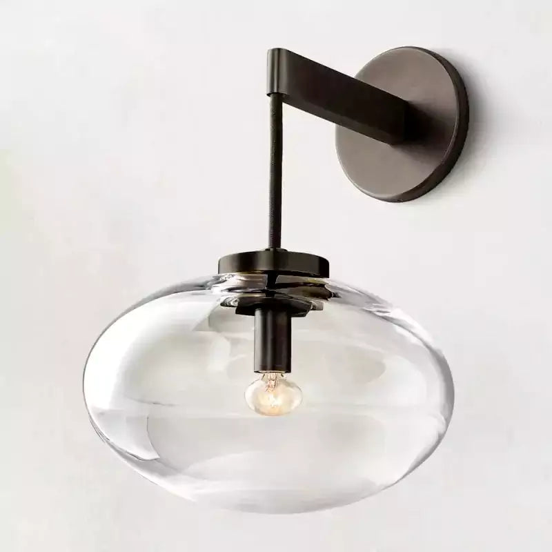 Cabrettey Clear Glass Wall Sconce