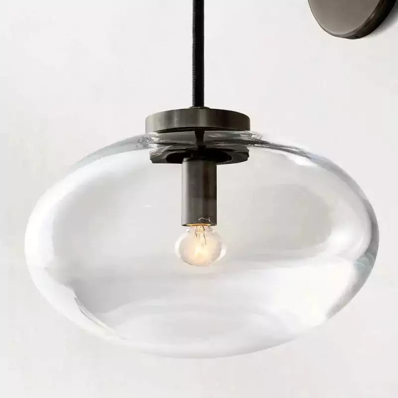 Cabrettey Clear Glass Wall Sconce