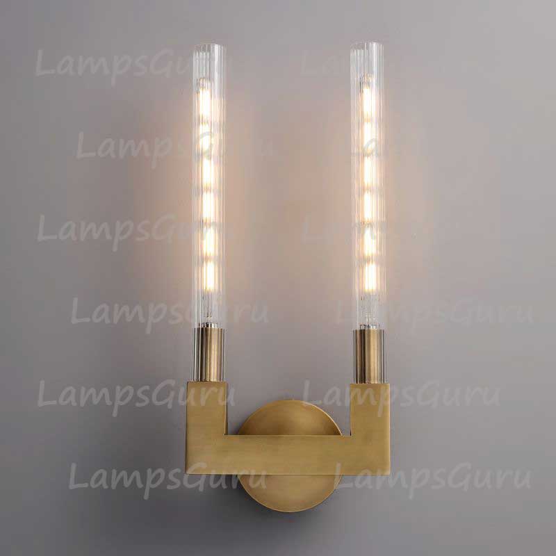 Canneley Glass Double Wall Sconce