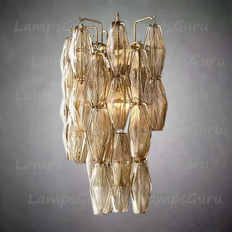 Chiaray Smoke Glass Wall Sconce