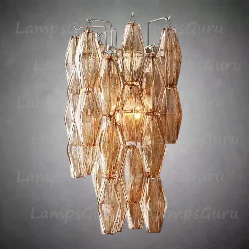 Chiaray Smoke Glass Wall Sconce