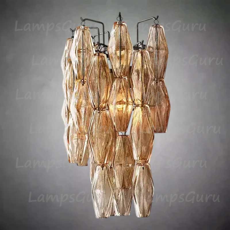 Chiaray Smoke Glass Wall Sconce
