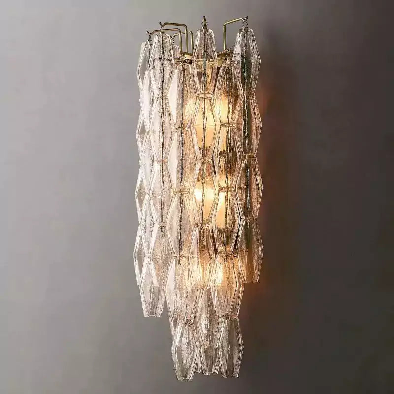 Chiaray Clear Glass Grand Wall Sconce