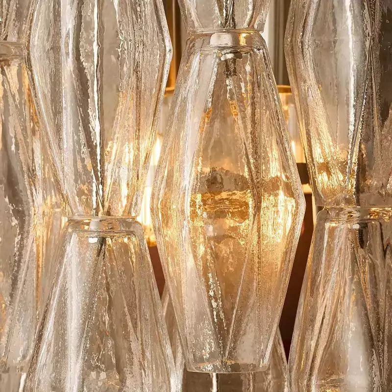 Chiaray Clear Glass Wall Sconce