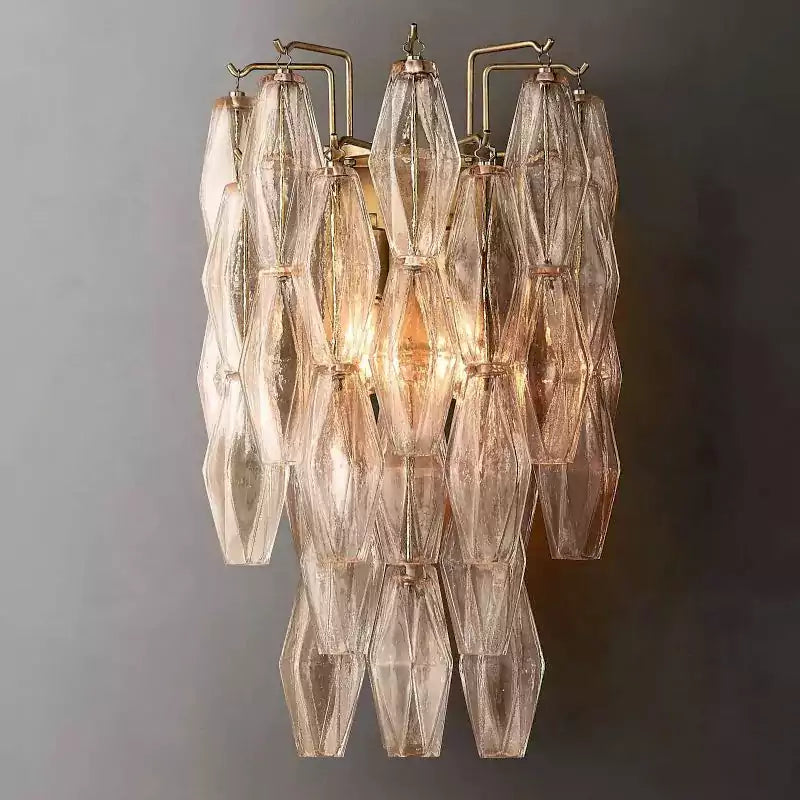 Chiaray Clear Glass Wall Sconce