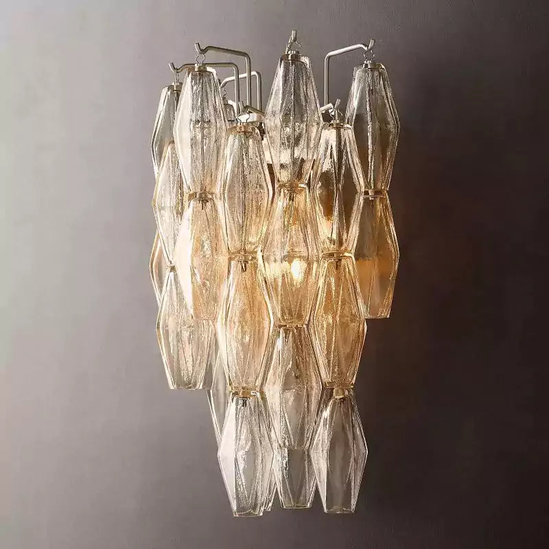 Chiaray Clear Glass Wall Sconce