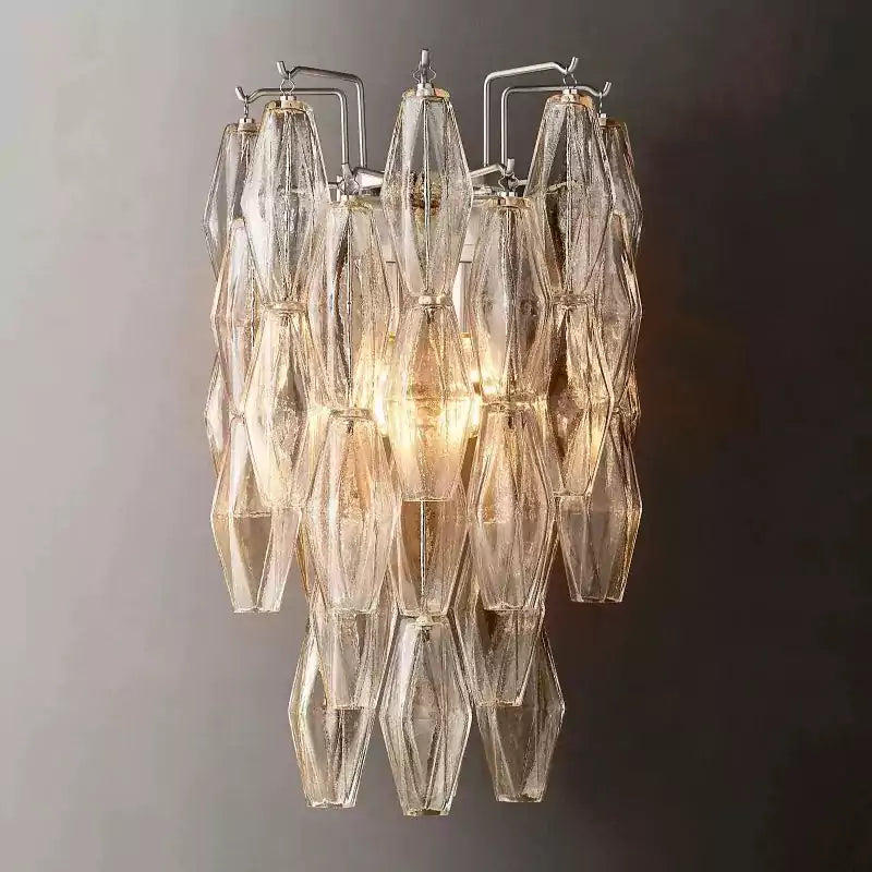 Chiaray Clear Glass Wall Sconce