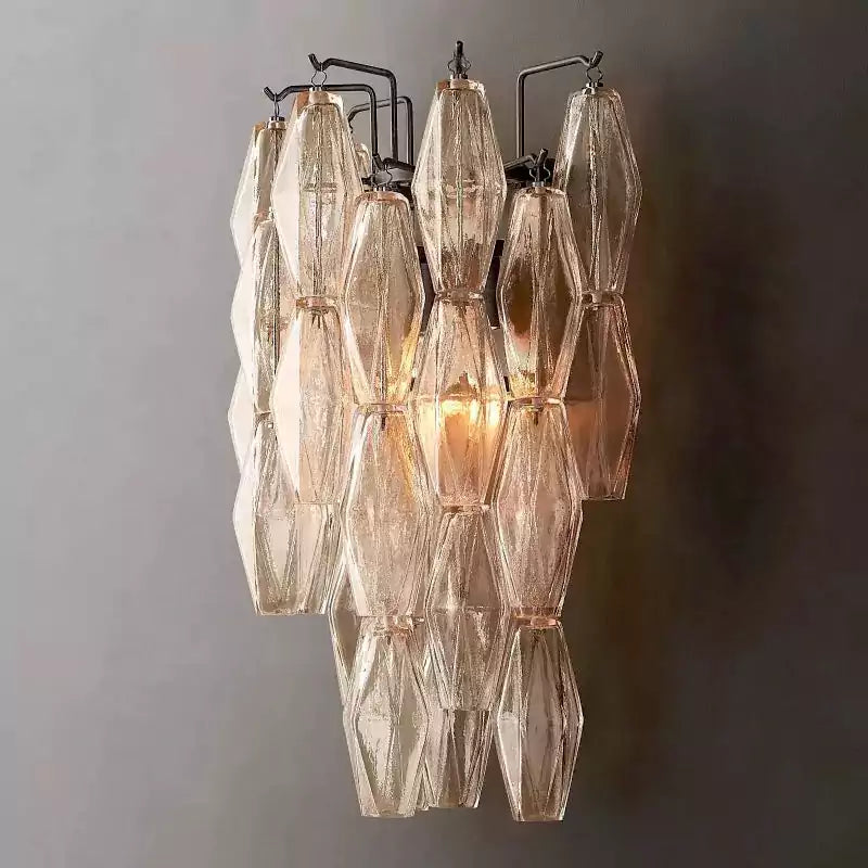 Chiaray Clear Glass Wall Sconce