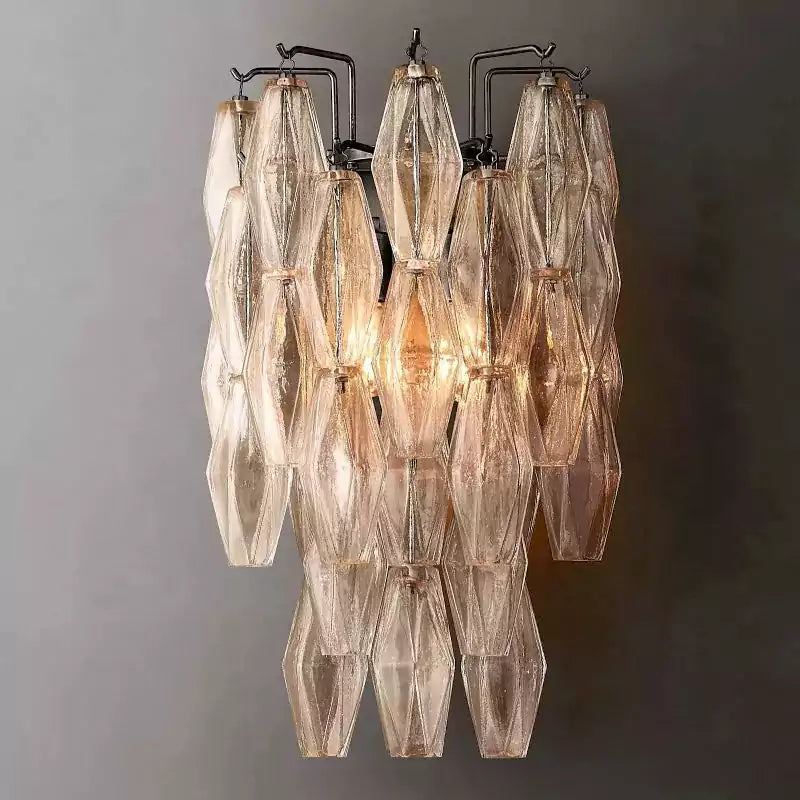 Chiaray Clear Glass Wall Sconce