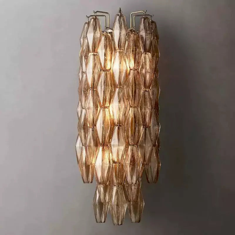 Chiaray Smoke Glass Grand Wall Sconce