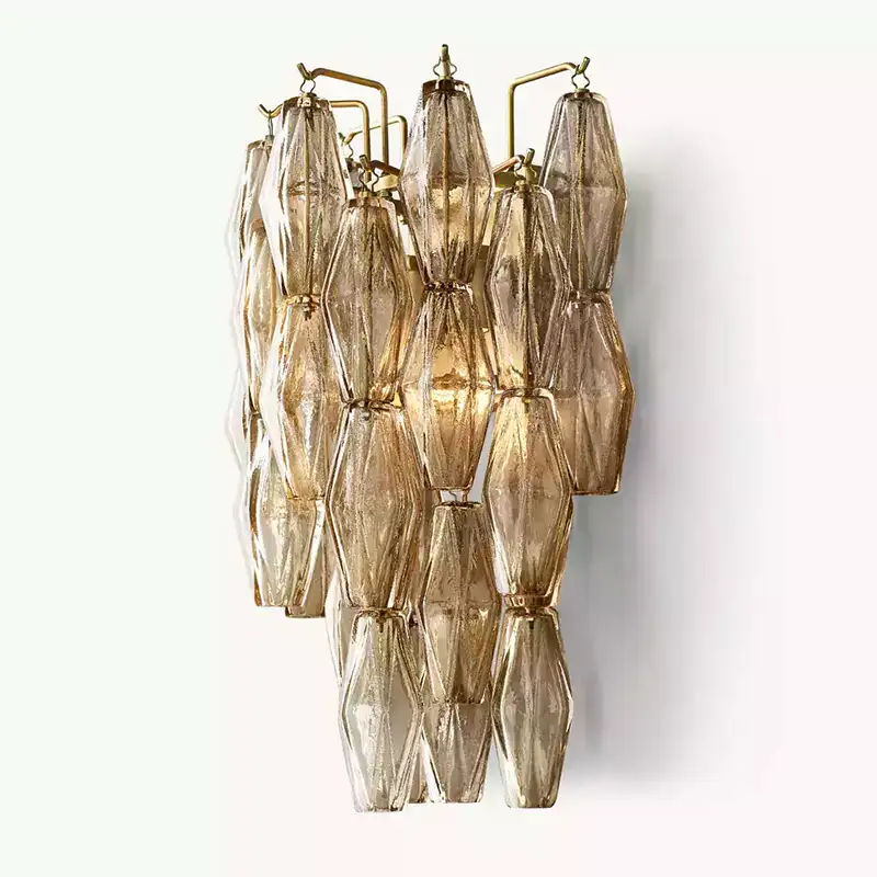 Chiaray Smoke Glass Wall Sconce