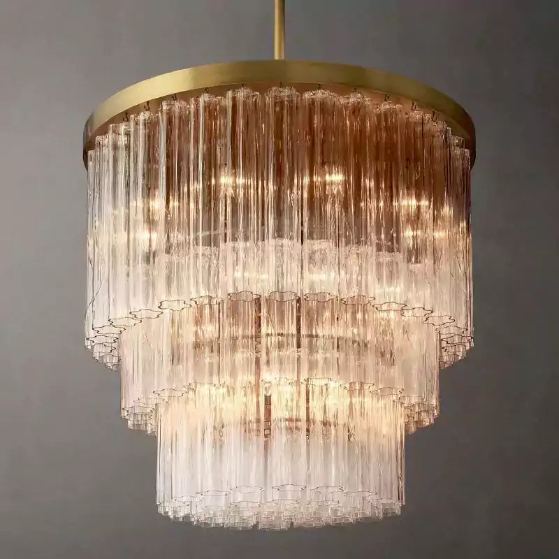 Cieloy Three-Tier Round Chandelier 36"