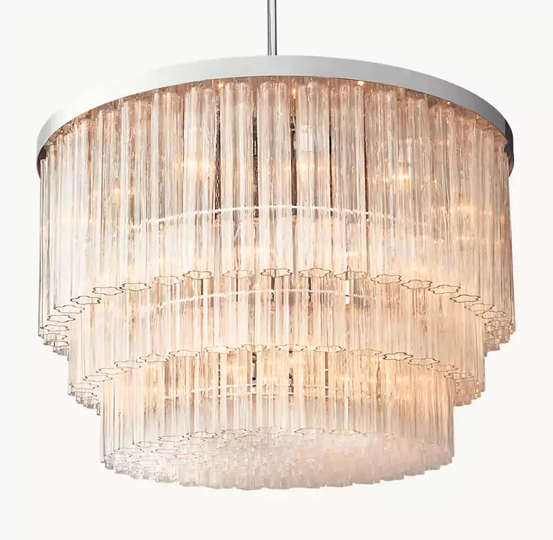 Cieloy Three-Tier Round Chandelier 48"