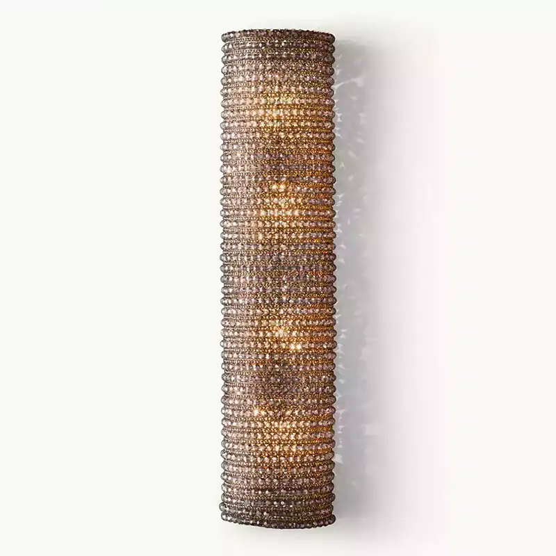 Cristal Halo Smoke Grand LED Sconce