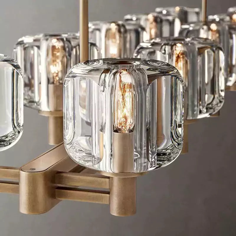 Demareta Double Linear Chandelier 54"