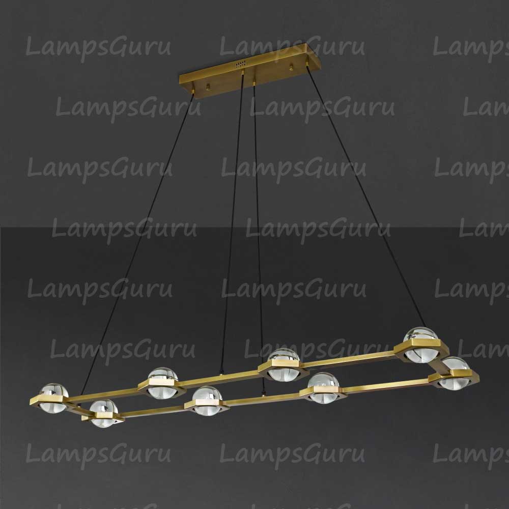 Eclatanta Rectangular Chandelier 54"