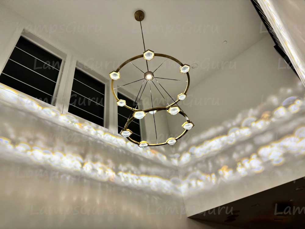 Eclatanta Two Tier Round Chandelier 48"