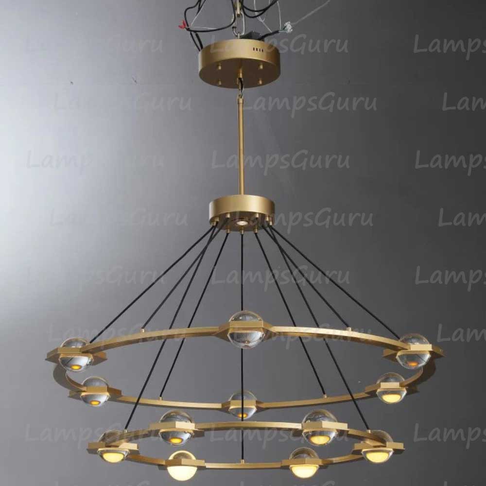 Eclatanta Two Tier Round Chandelier 48"
