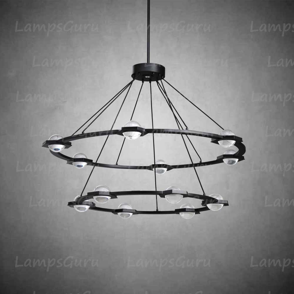 Eclatanta Two Tier Round Chandelier 48"