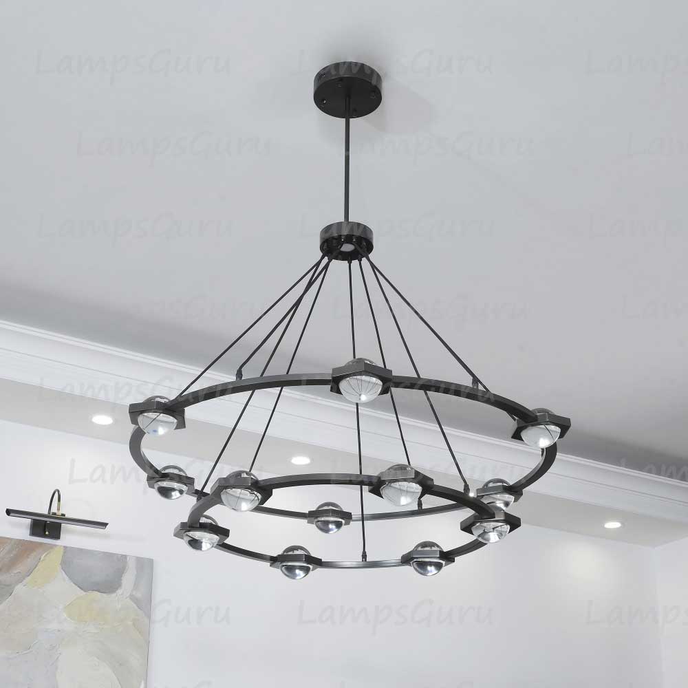 Eclatanta Two Tier Round Chandelier 48"