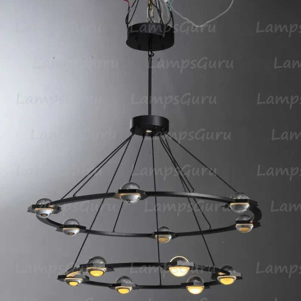 Eclatanta Two Tier Round Chandelier 48"