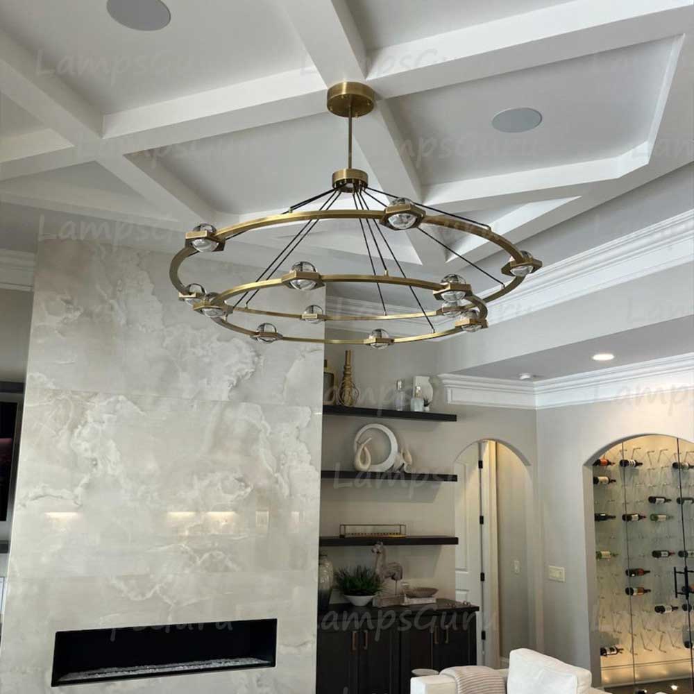 Eclatanta Two Tier Round Chandelier 60"