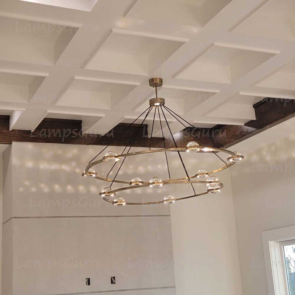 Eclatanta Two Tier Round Chandelier 60"