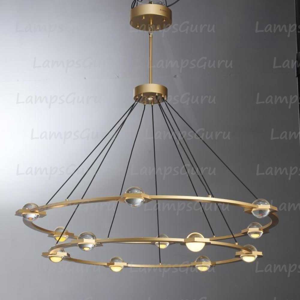 Eclatanta Two Tier Round Chandelier 60"