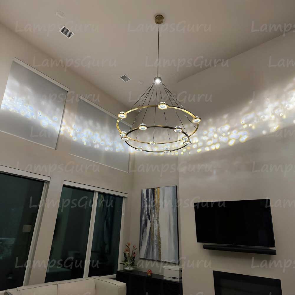Eclatanta Two Tier Round Chandelier 60"