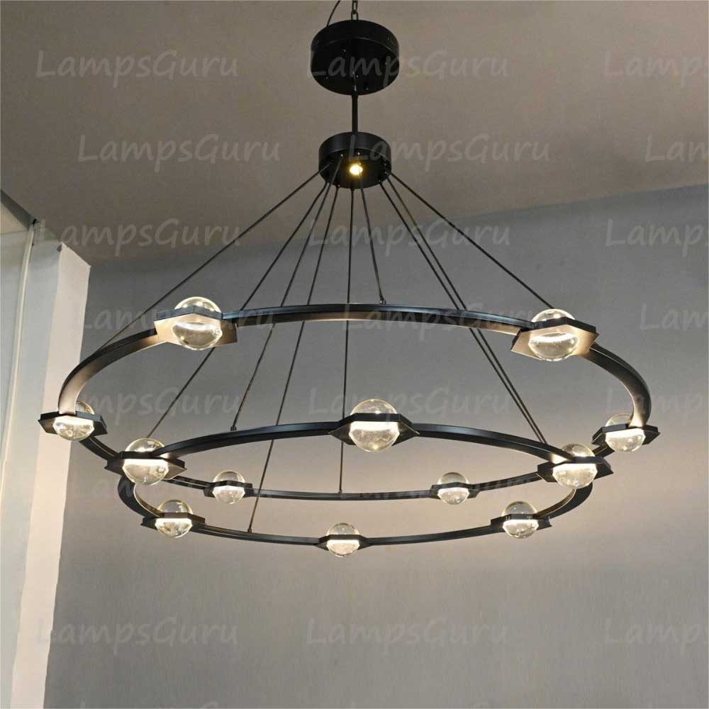 Eclatanta Two Tier Round Chandelier 60"