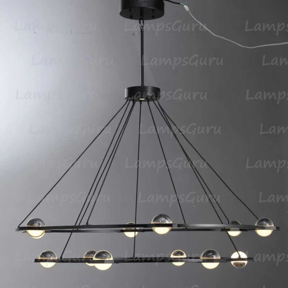 Eclatanta Two Tier Round Chandelier 60"
