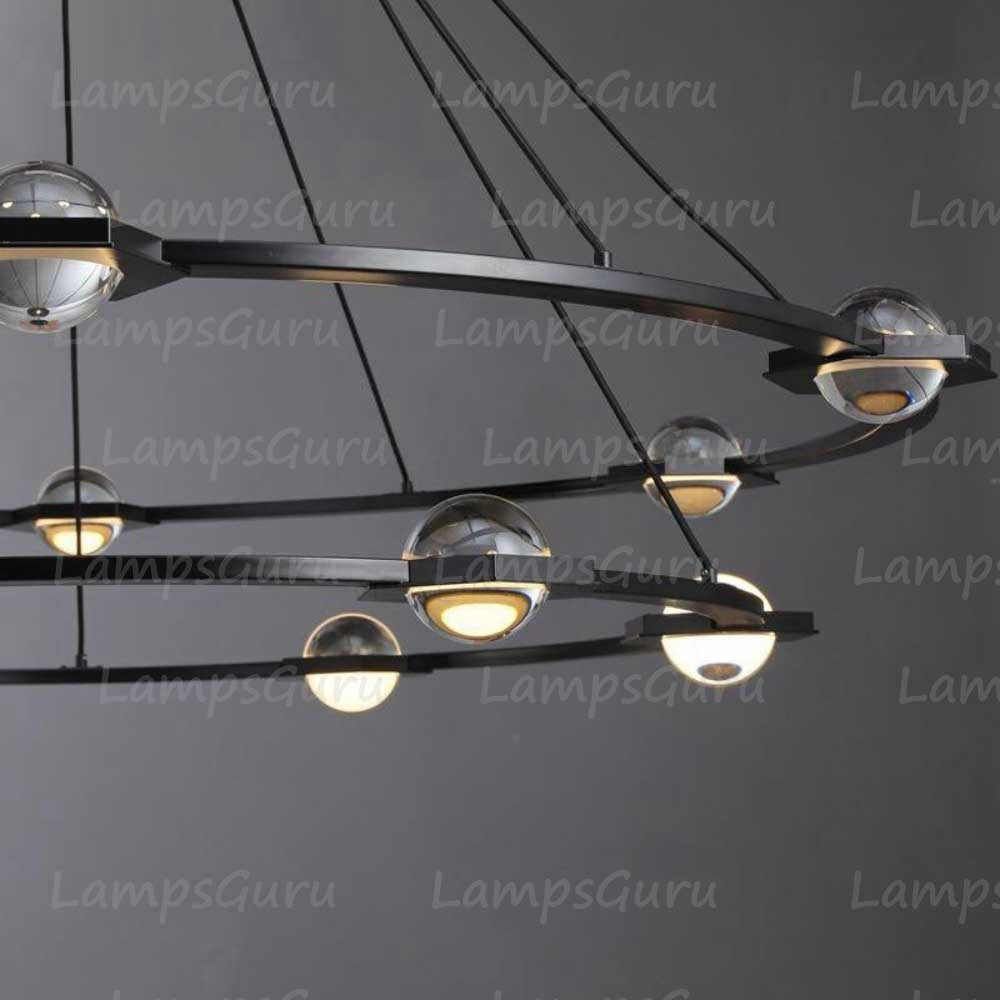 Eclatanta Two Tier Round Chandelier 60"