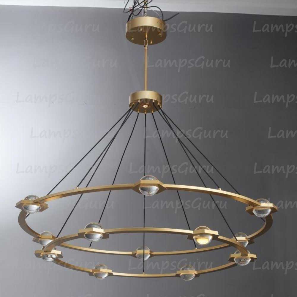 Eclatanta Two Tier Round Chandelier 60"